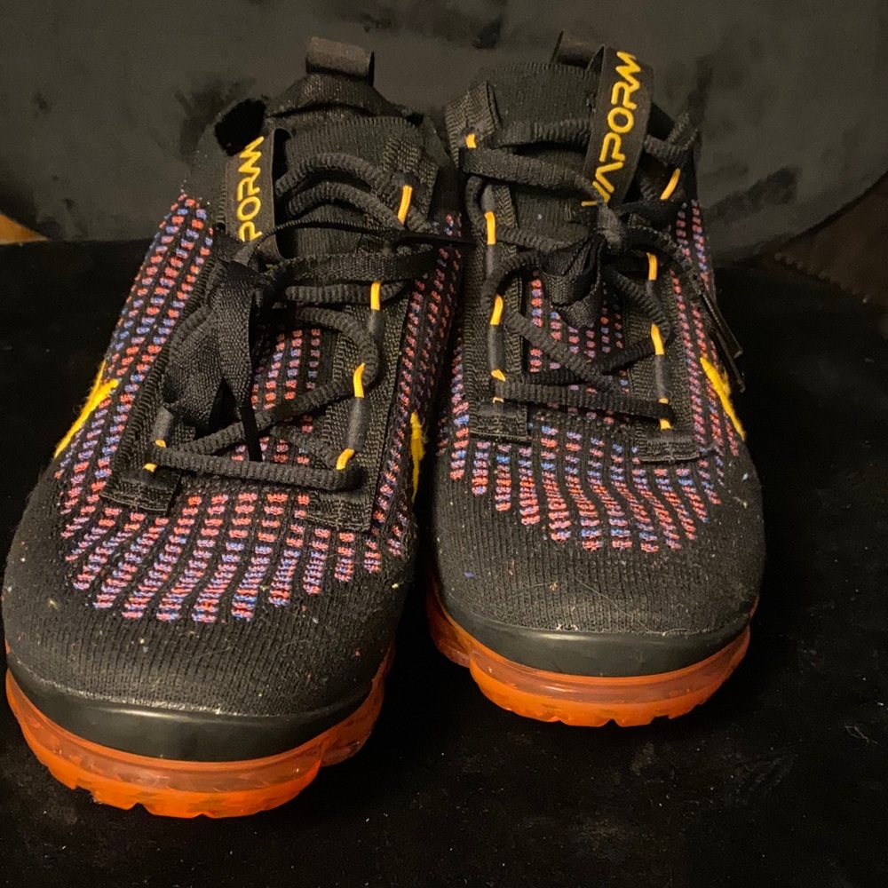 Nike Black and Orange Sneakers